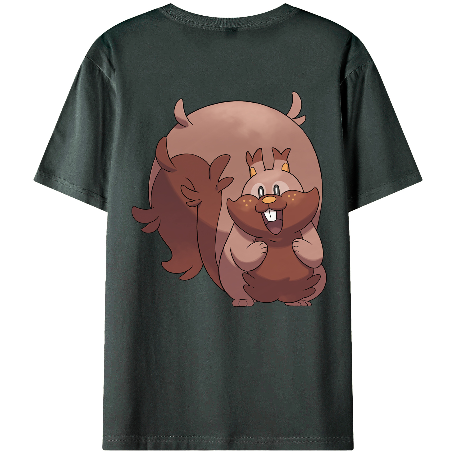 （画像用） ポケットモンスター Pokémon 綿100％ メンズ半袖Tシャツ（バックプリント） 通気性